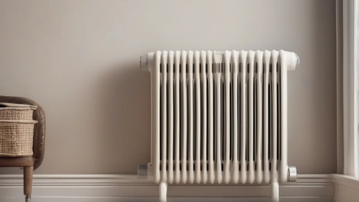 An oil-filled radiator with no exposed heating elements.