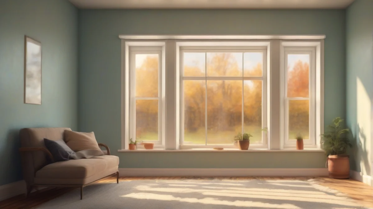 A close-up of a weather-stripped window preventing air leaks