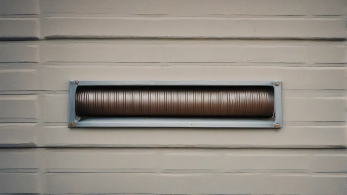 a securely installed exhaust vent pipe leading outdoors from a diesel heater