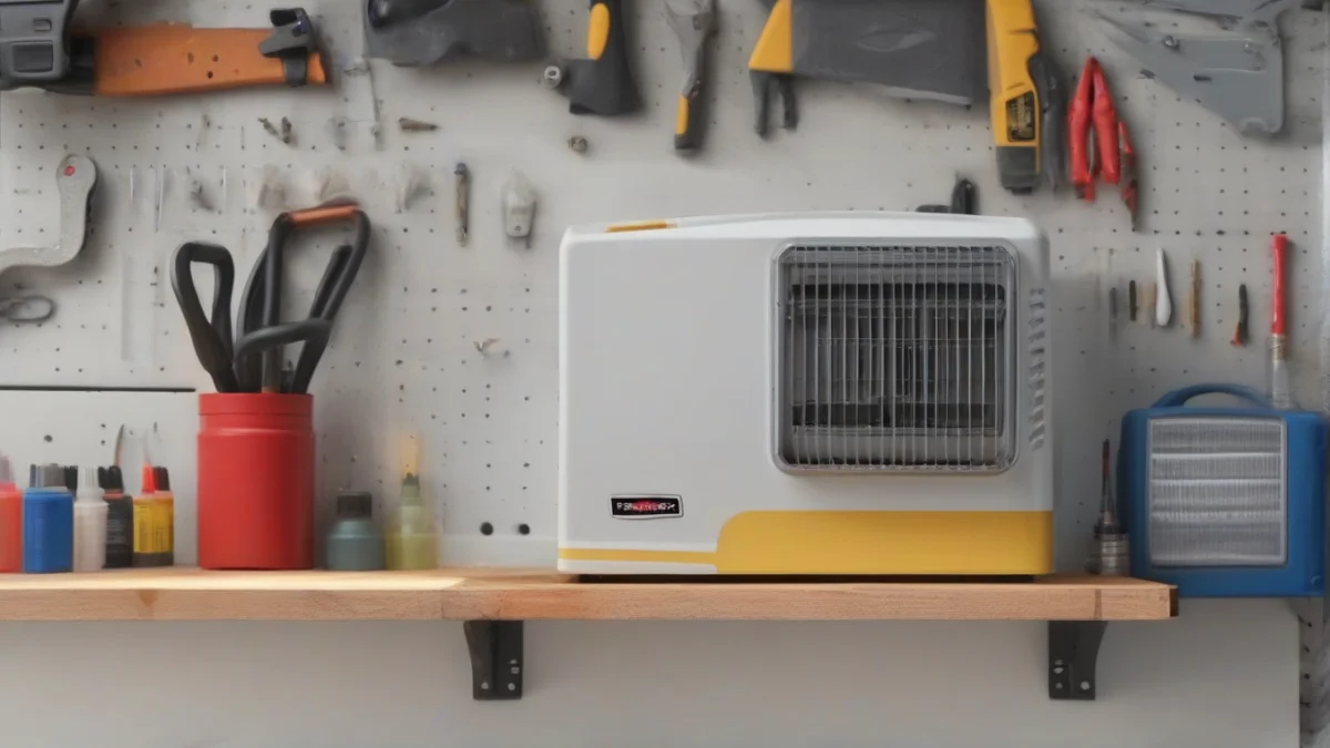 hardware and tools for installing a ventless wall heater