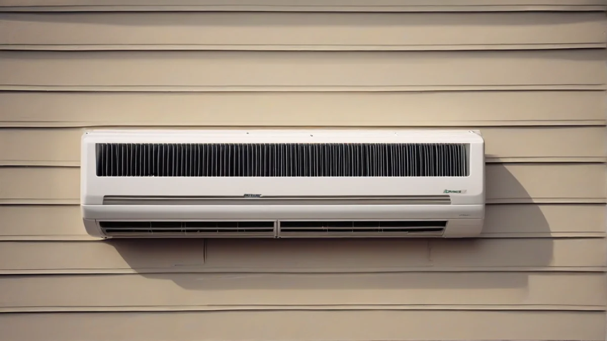a ductless mini-split heat pump installed in a garage