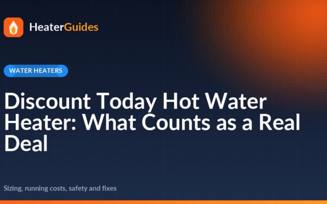 Discount Today Hot Water Heater: What Counts as a Real Deal