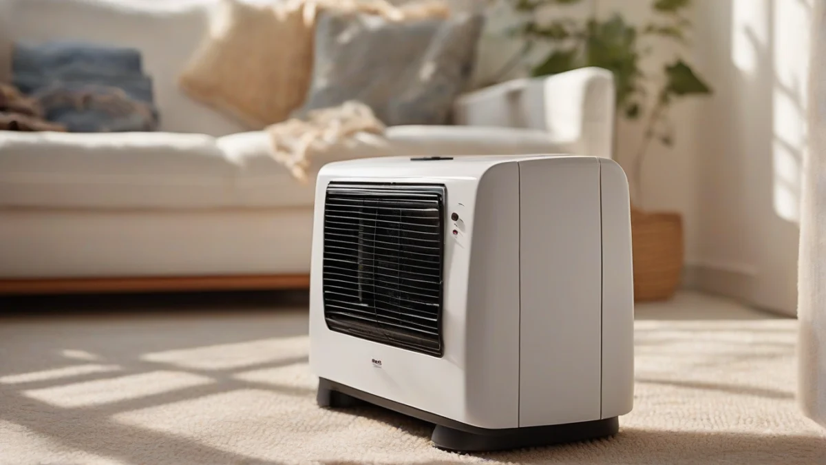 a compact Fumo space heater with a sleek design