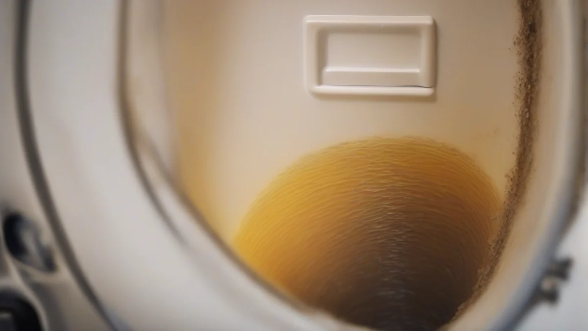 Visible sediment accumulation at the bottom of a hot water heater tank.