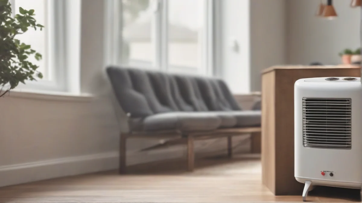 A 1,500-watt space heater placed safely in a corner.