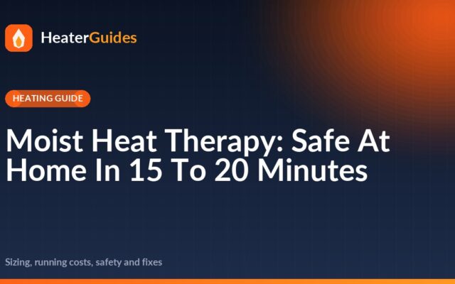 Moist Heat Therapy: Safe At Home In 15 To 20 Minutes